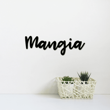 Mangia Metal Sign